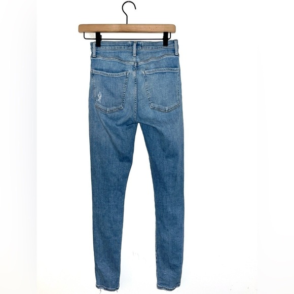 AGOLDE Mid Rise Blue Skinny Jeans Size 26 - Picture 5 of 11